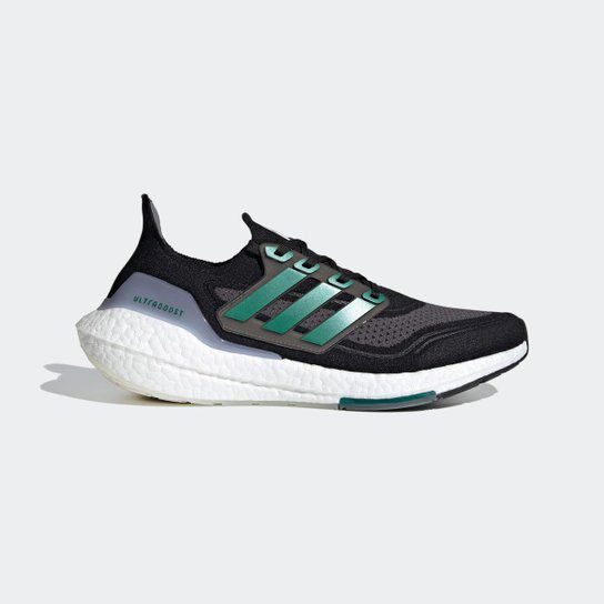 ADIDAS ULTRABOOST 21 (CORE BLACK/SUB GREEN/GREY FIVE)